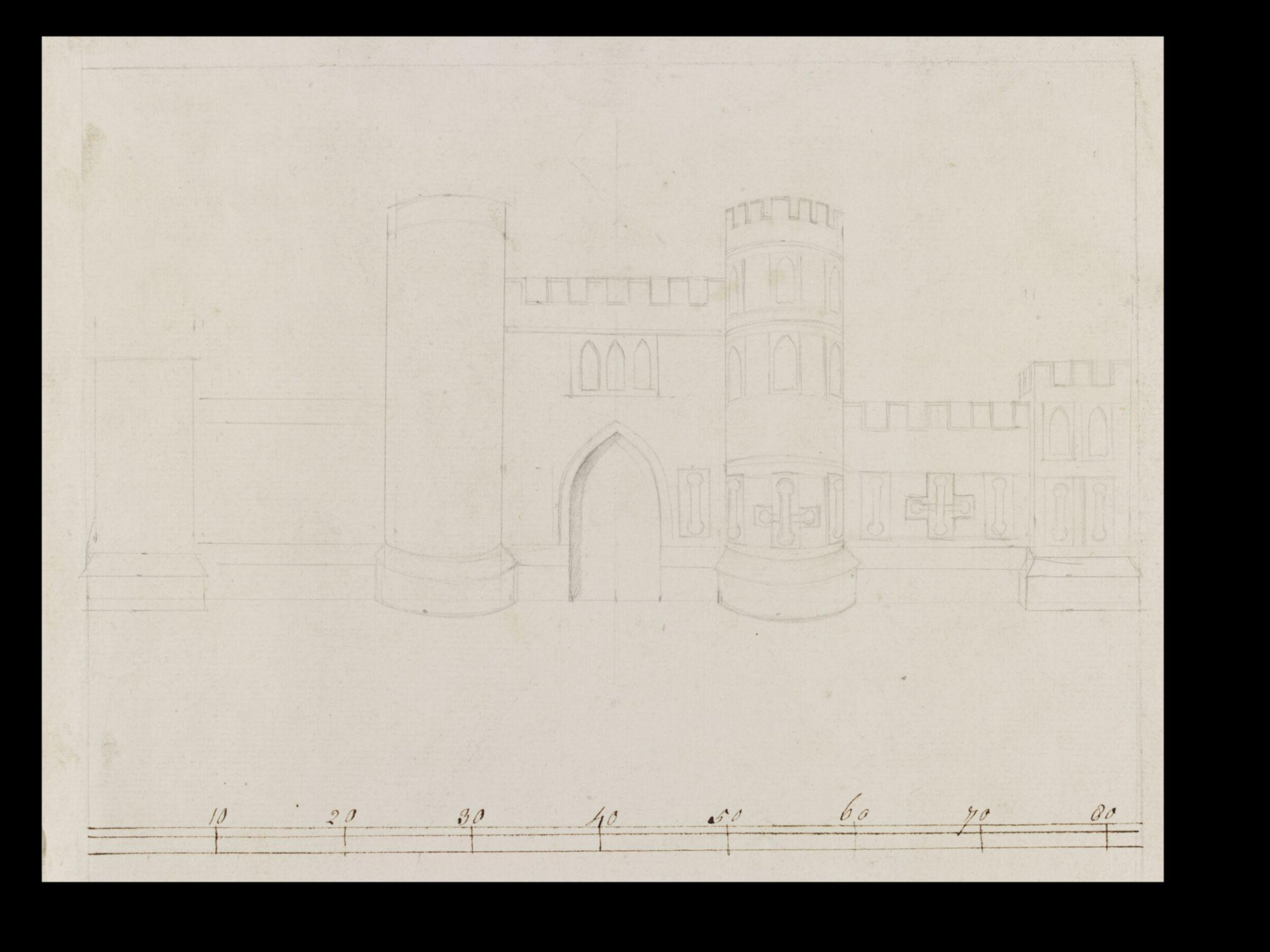 Drawing, Thomas Robins, 18th century
