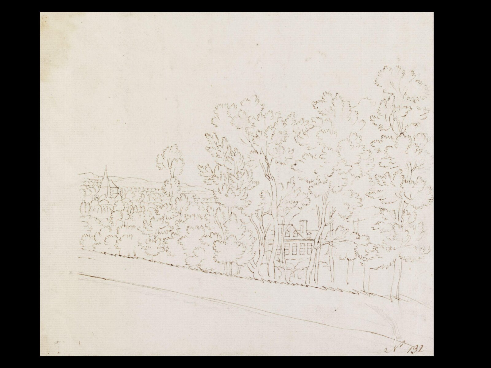 Drawing, Thomas Robins, 18th century