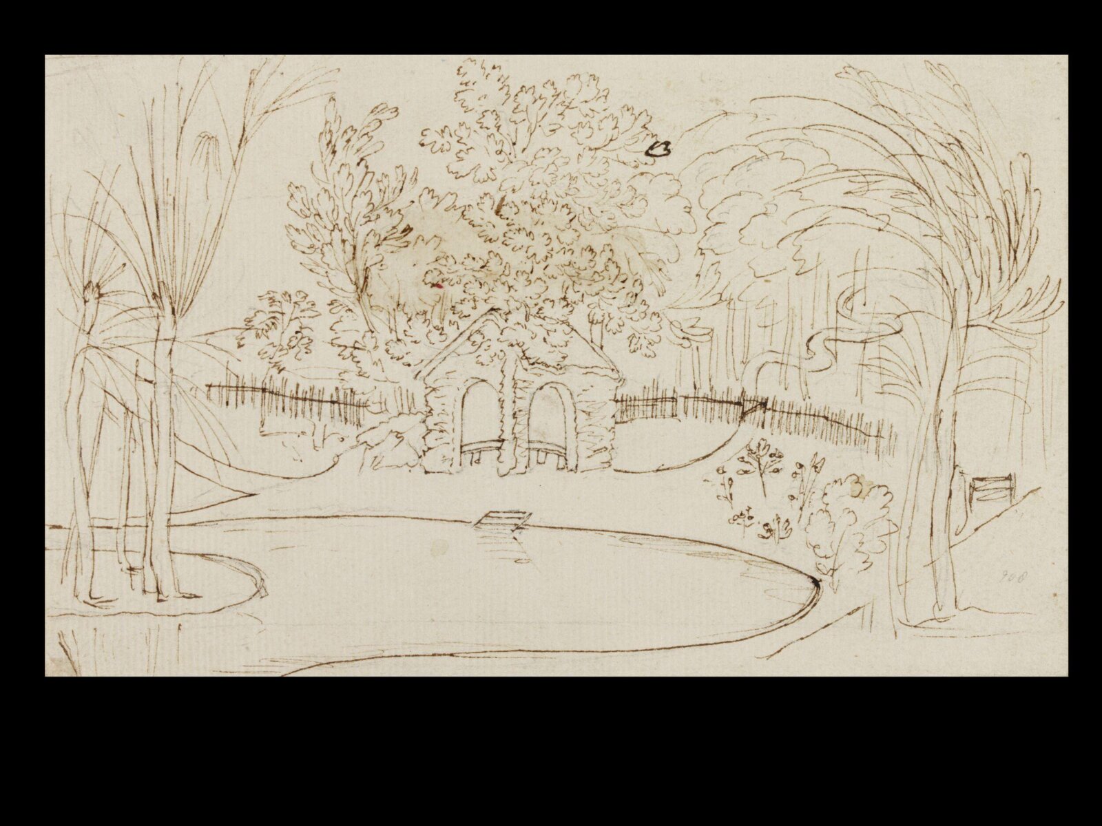 Drawing, Thomas Robins, 18th century