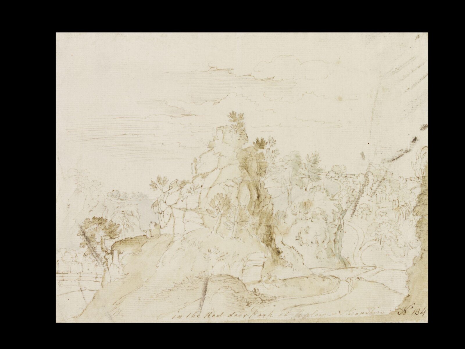 Drawing, Thomas Robins, 18th century