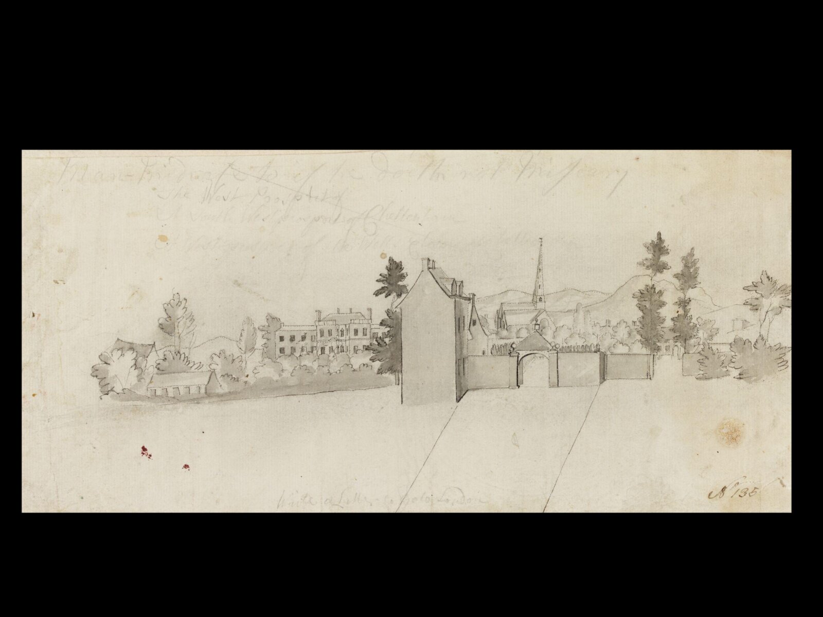 Drawing, Thomas Robins, 18th century