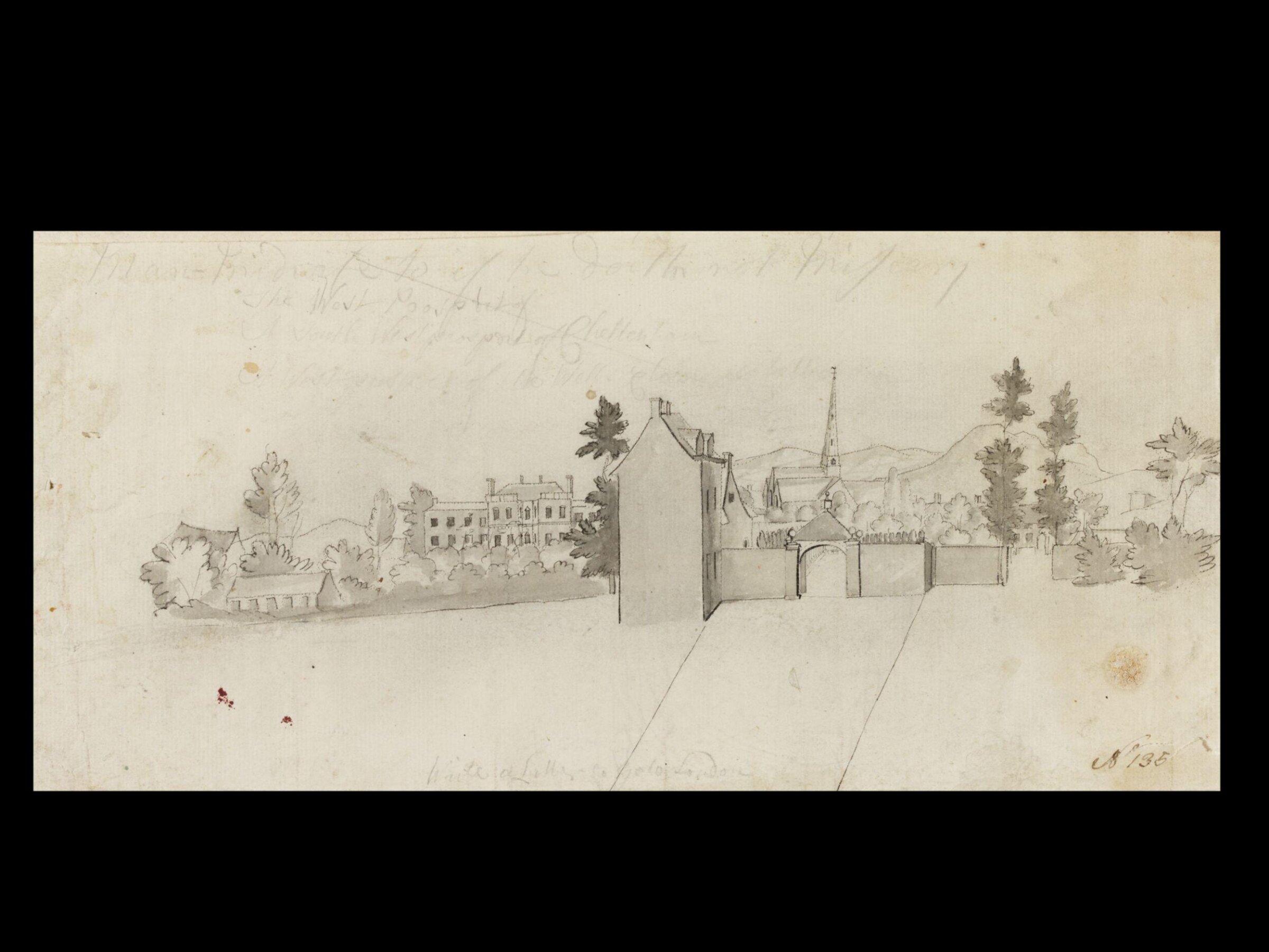 Drawing, Thomas Robins, 18th century