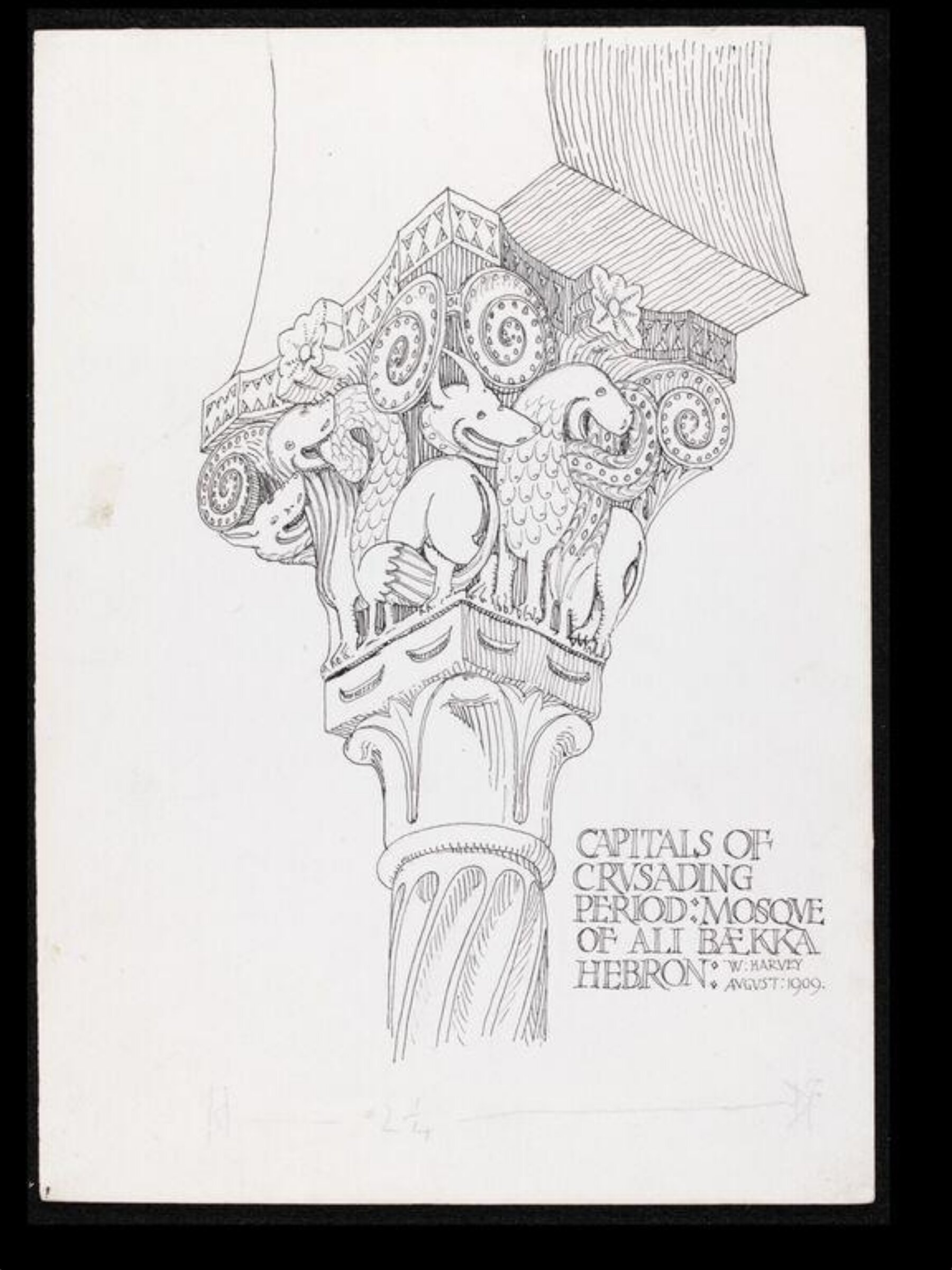 Drawing, William Harvey, August 1909