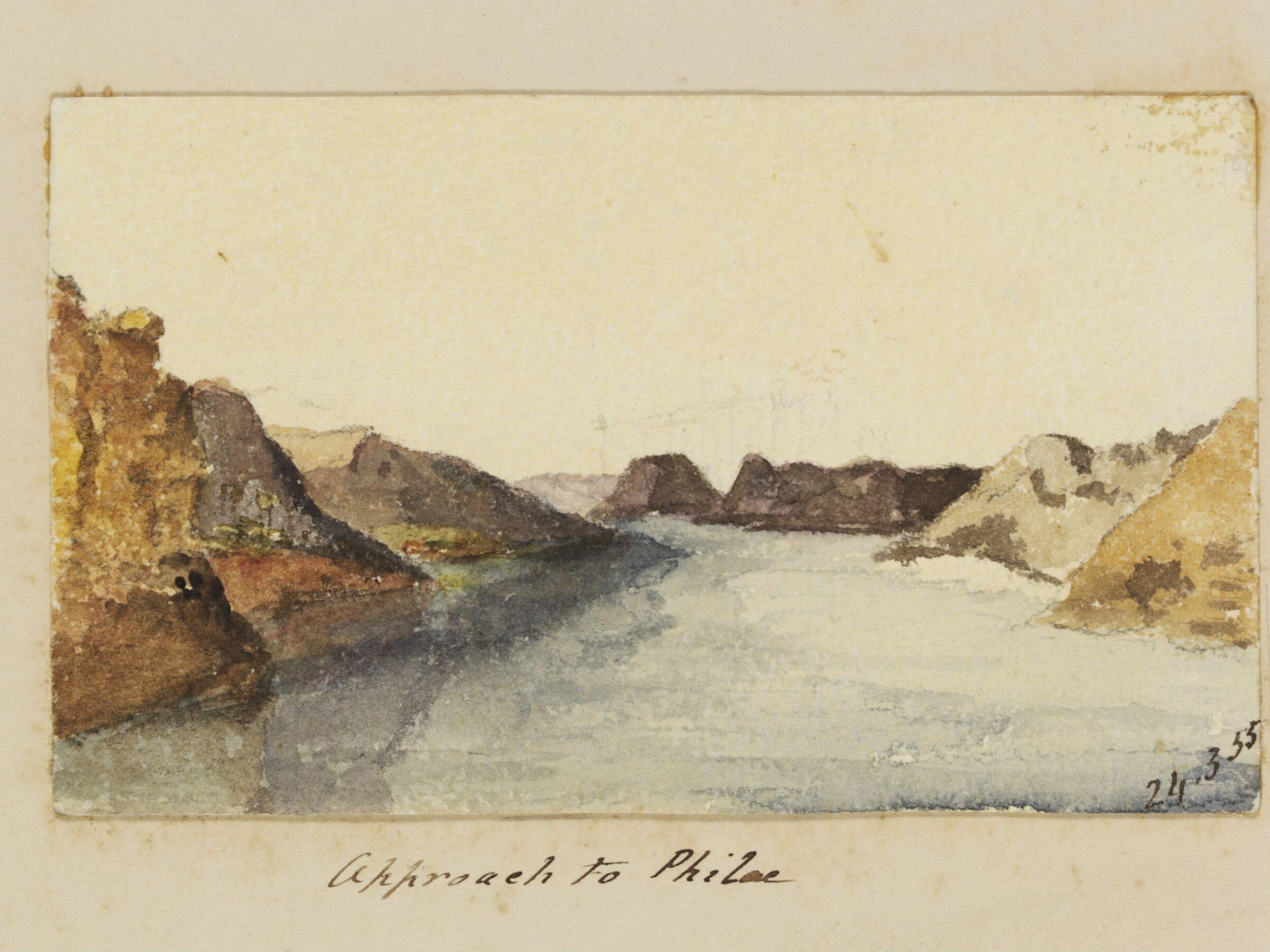 `Approach to Philae', George de Sausmarez, 1855