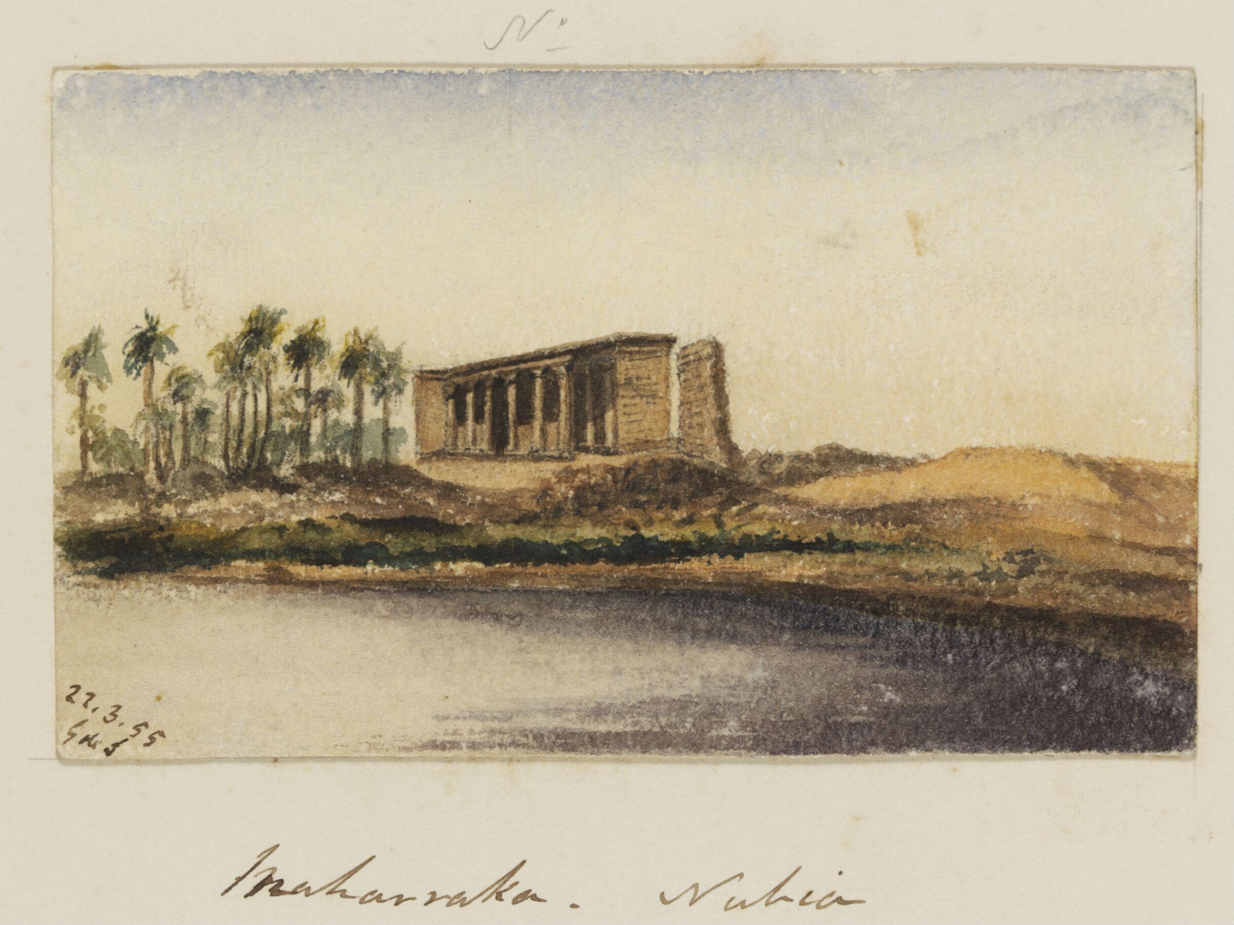 `Maharraka - Nubia', George de Sausmarez, 1855