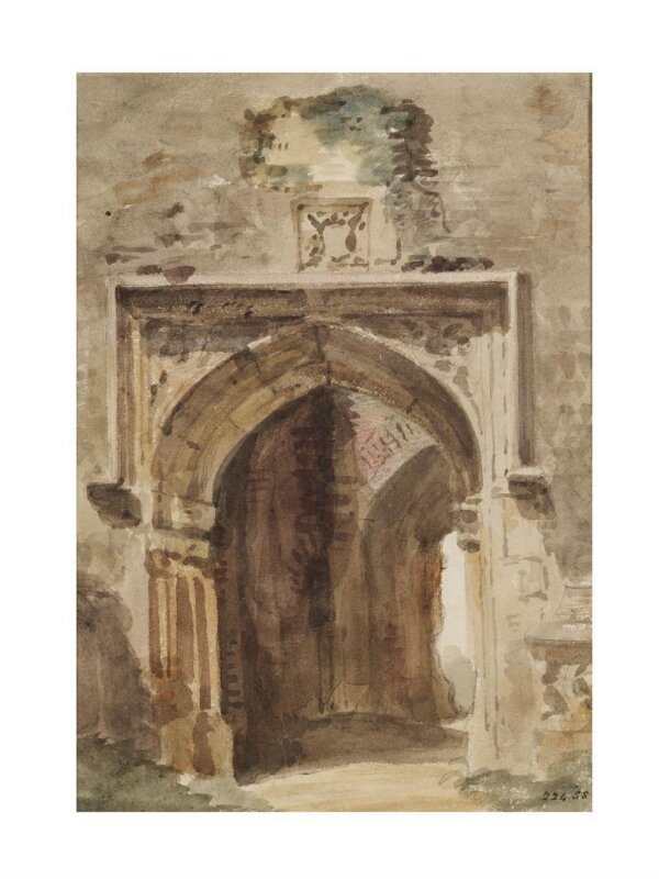 East Bergholt Church: south archway of the ruined tower | Constable ...