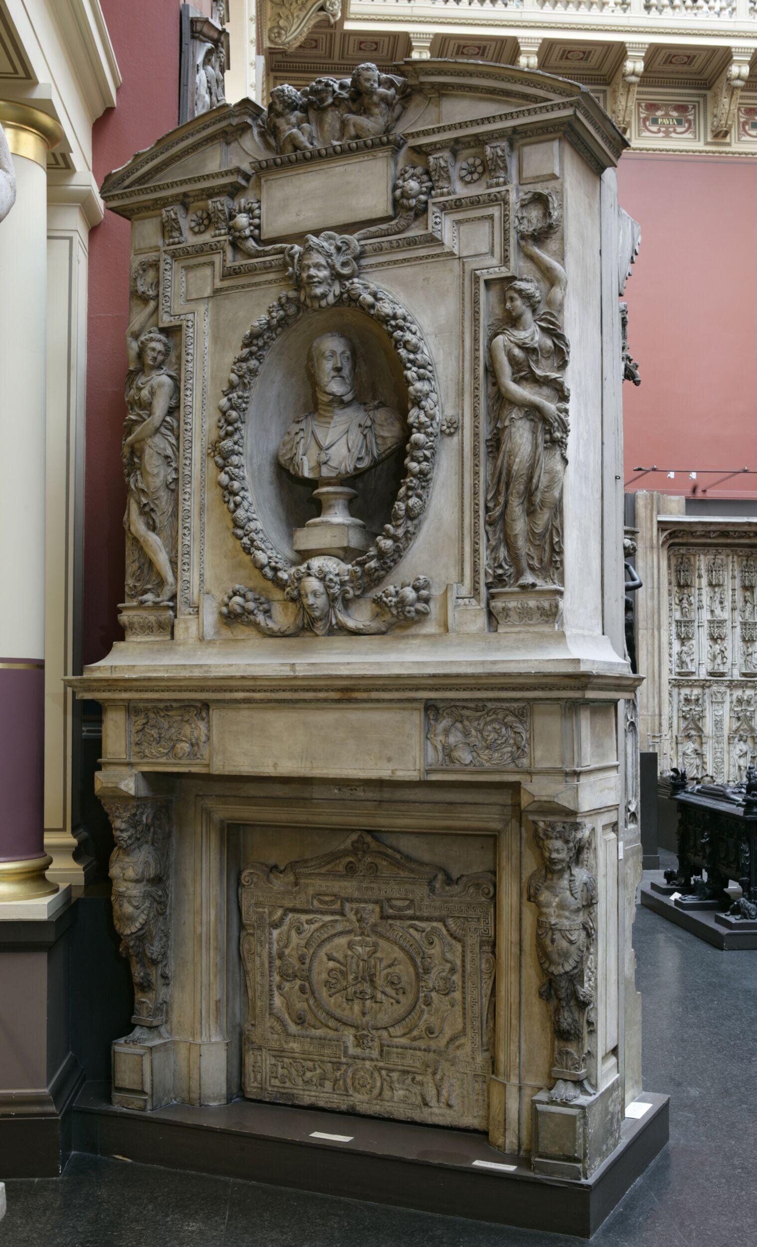 Chimneypiece from the  Château of the Seigneur de Villeroy
