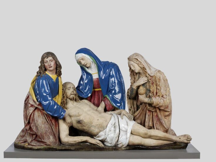The Dead Christ with the Virgin, St John the Evangelist and St Mary Magdalene; a Pieta. top image