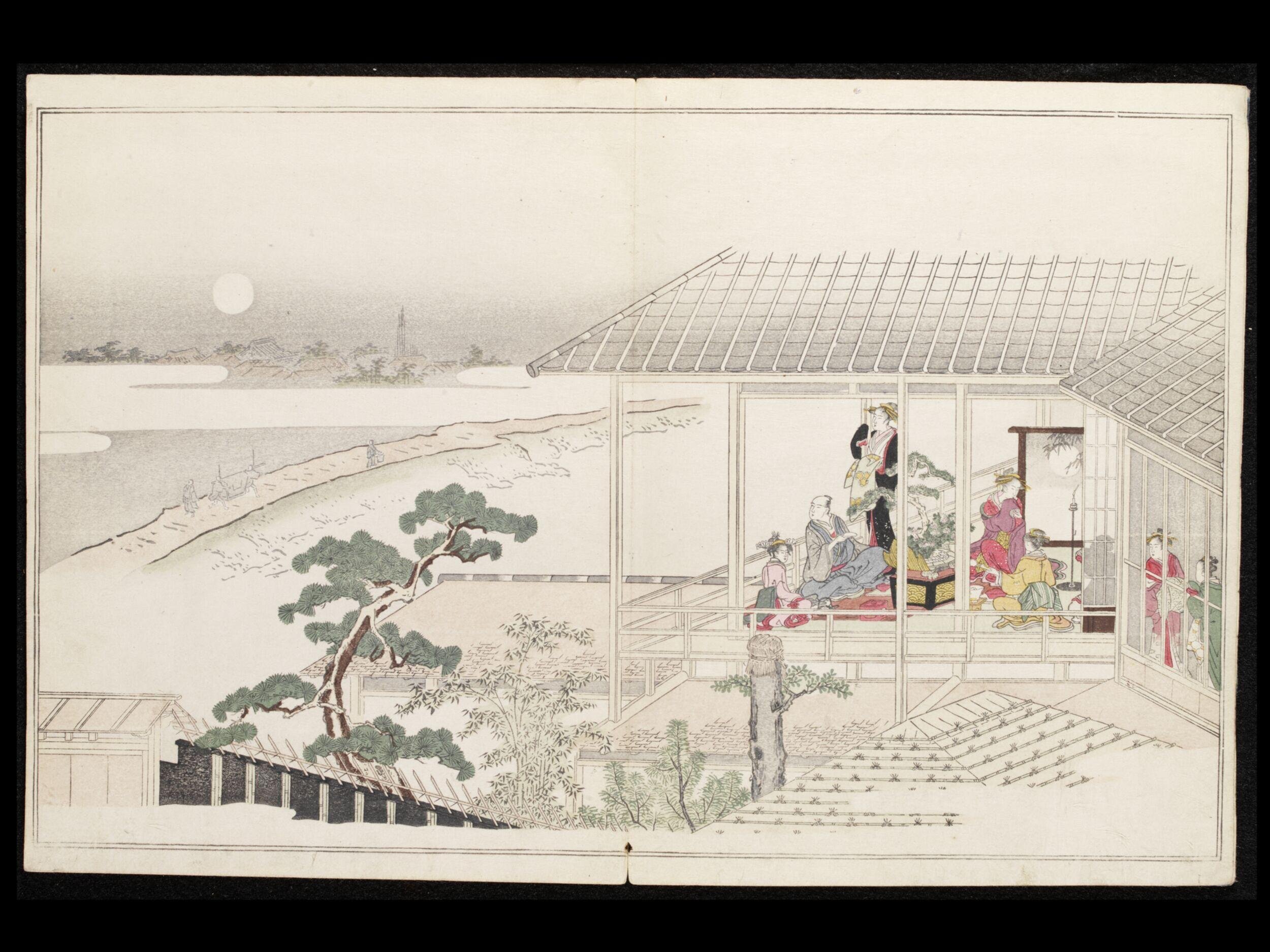 Moon-Mad Monk by Kitagawa Utamaro