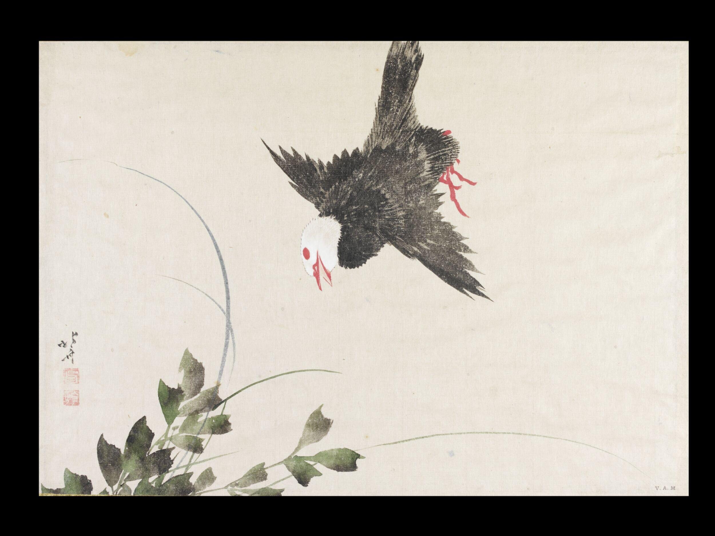 Small Bird by Katsushika Hokusai