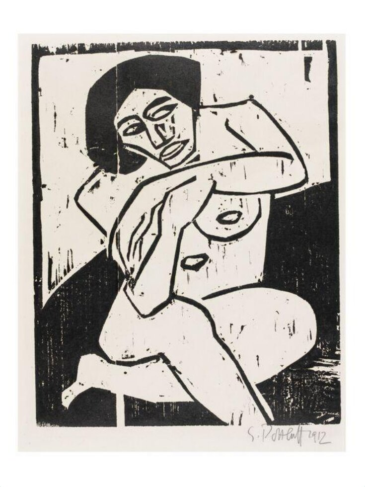 Seated female nude