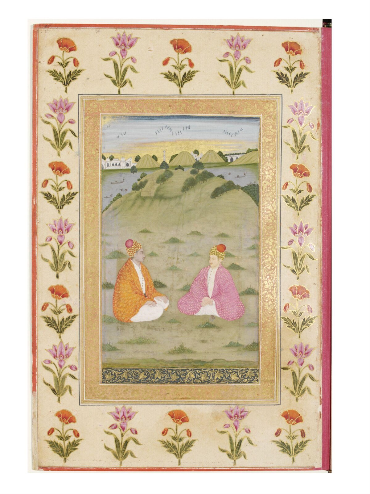 two men seated in a landscape, 18th century