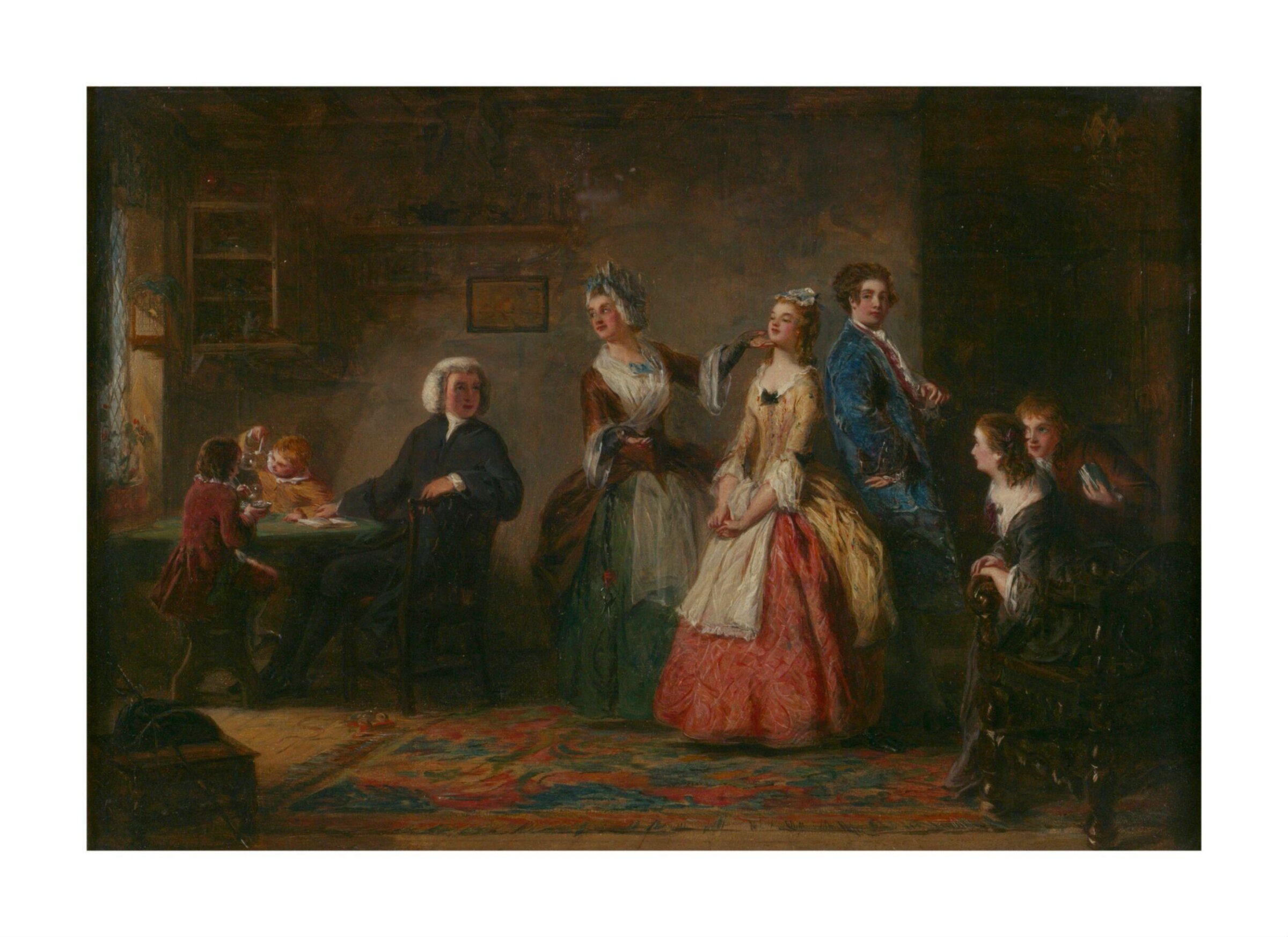 'Measuring Heights': A Scene from 'The Vicar of Wakefield', William Powell Frith, ca. 1842