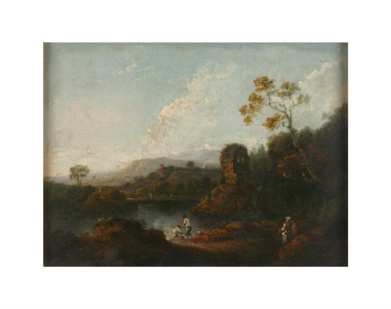 Landscape with River and Ruins