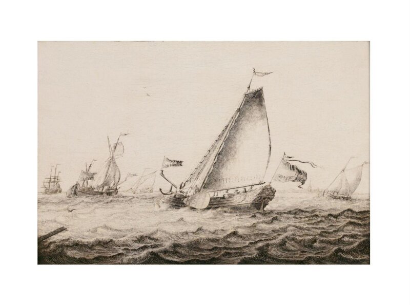 Yachts Sailing in a Breeze