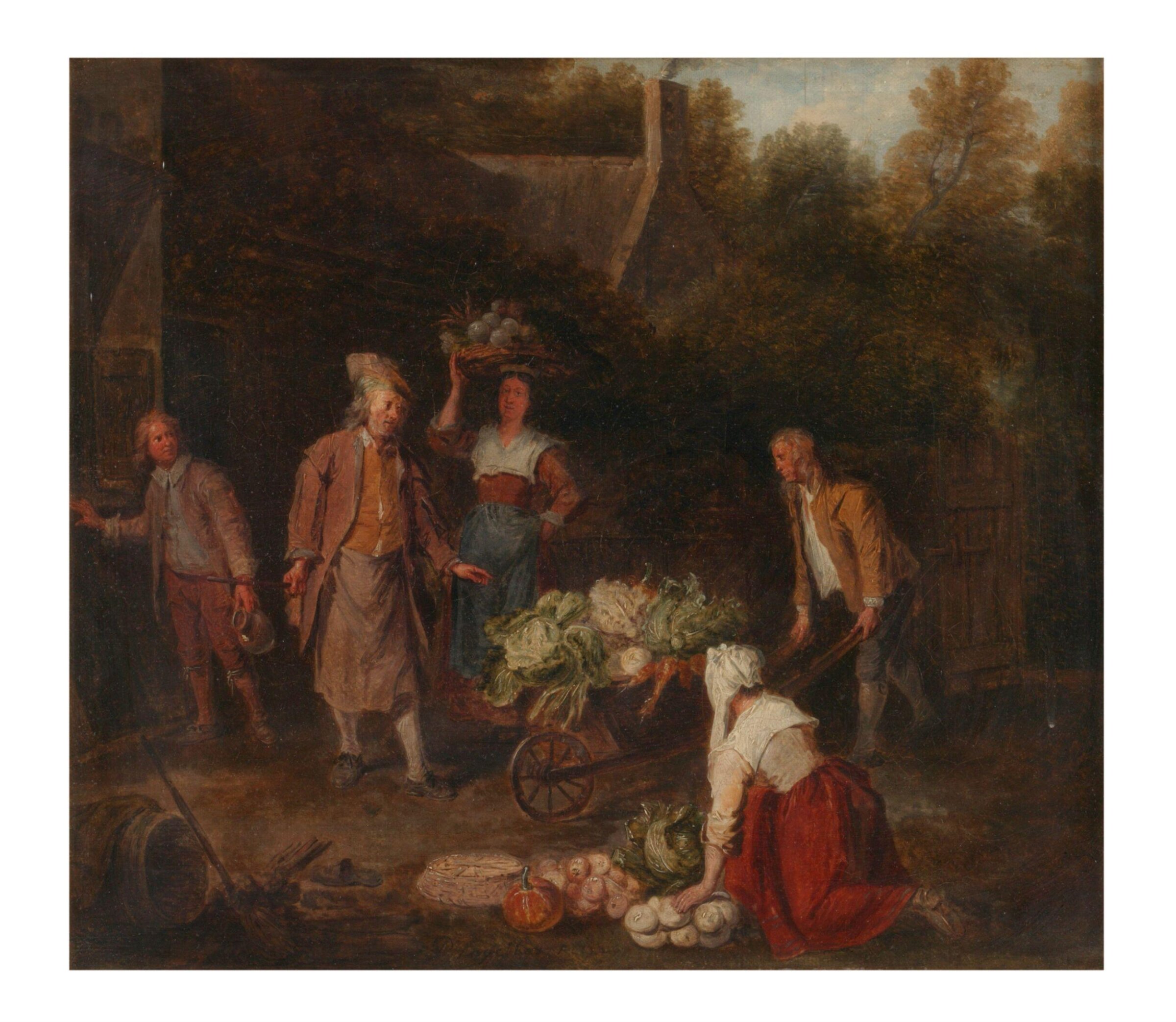 The Vegetable Seller, Pieter Angillis, 1724