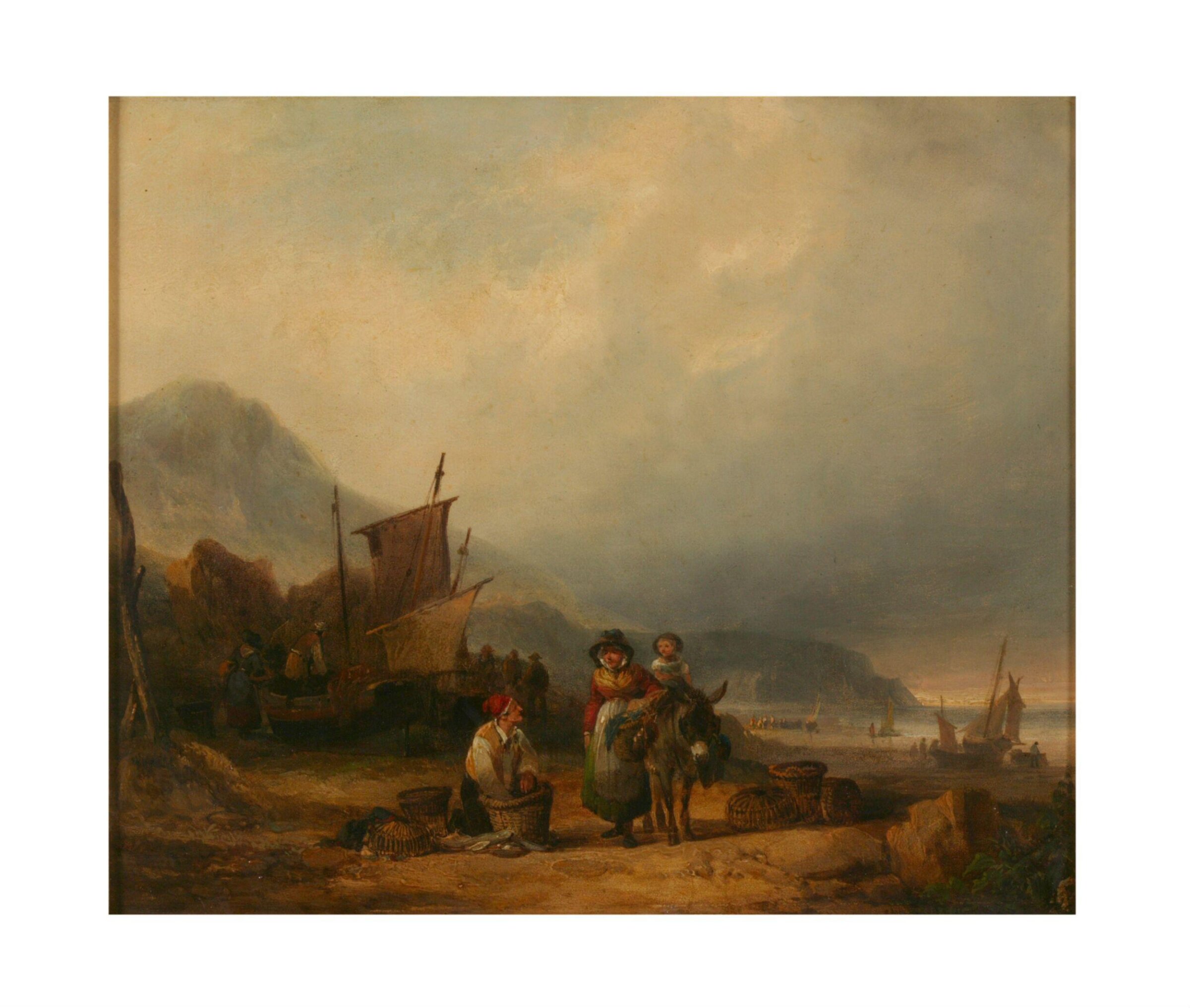 Buying Fish, William Shayer, 19th century