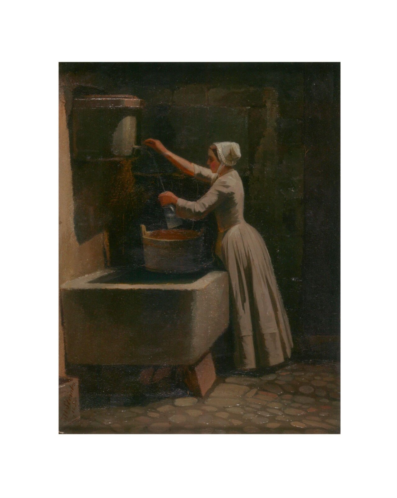 Drawing Water, Marius Steinlen, 1855
