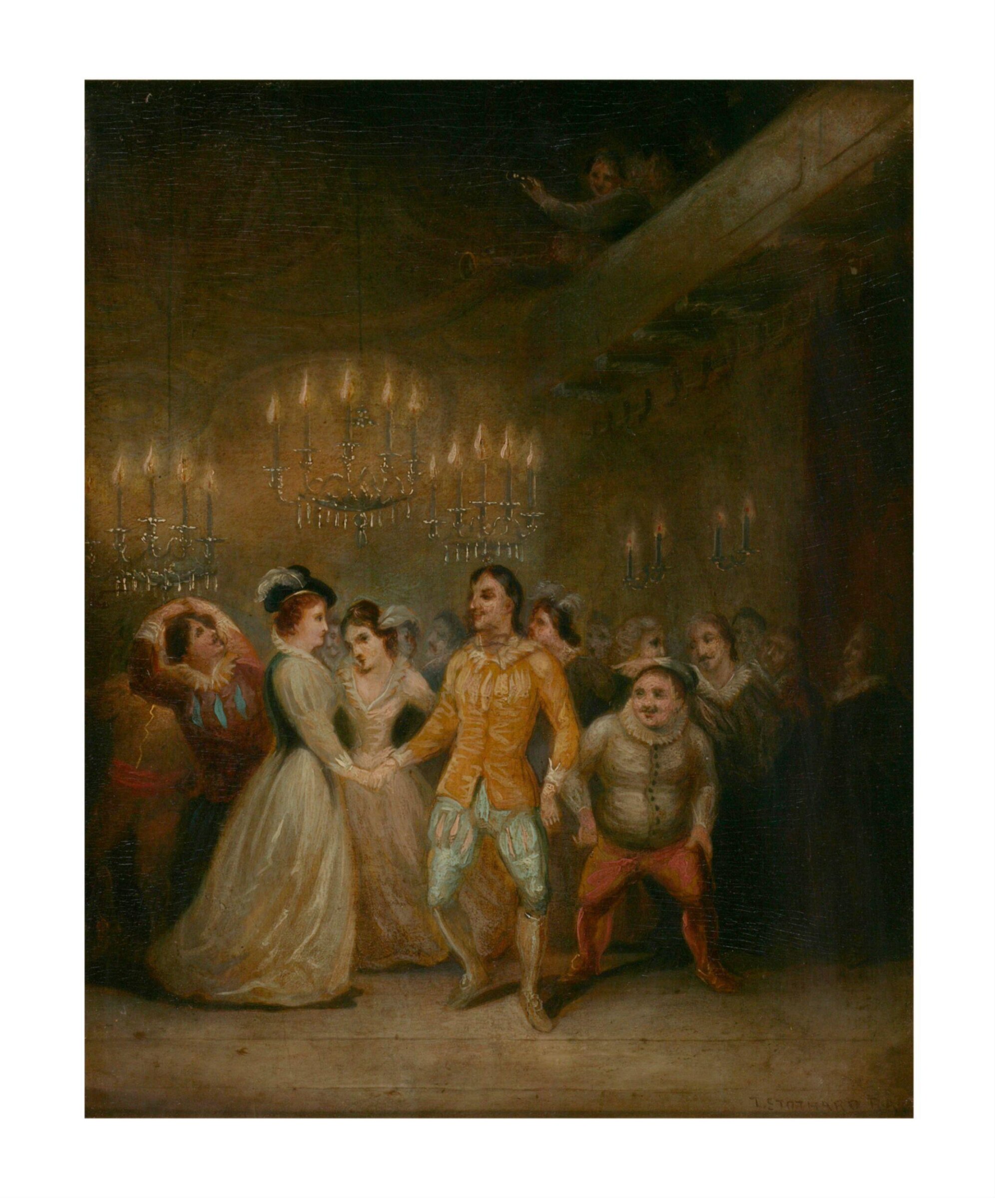 Scene from 'Don Quixote' (Part II, Chapter 31), Томас Стотард, конец XVIII — начало XIX века