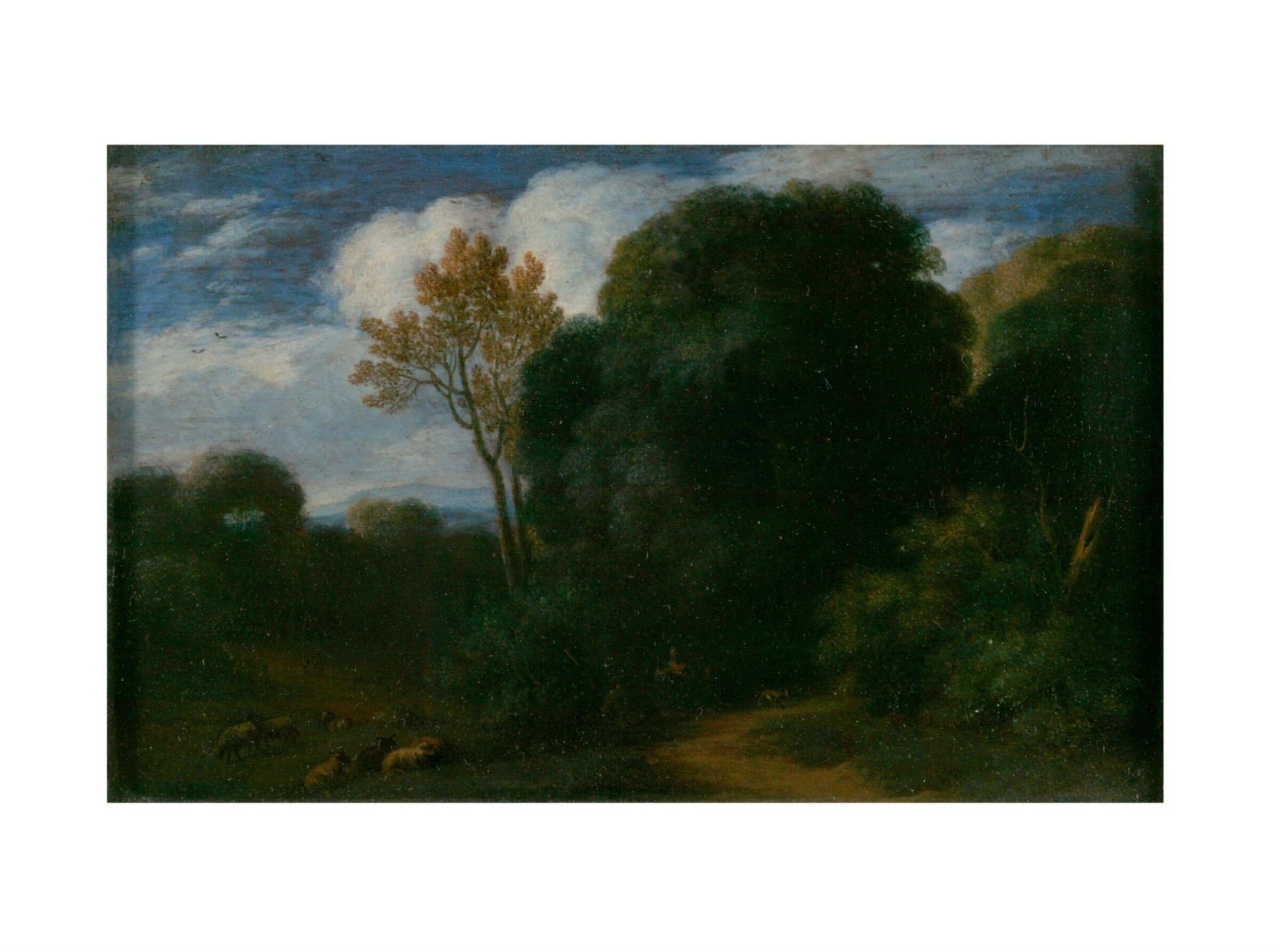 Landscape with Figures and Cattle, Jan Baptist van der Meiren, ca. 17th century