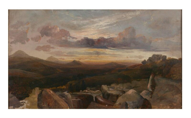 Landscape with Mountains and Rocks
