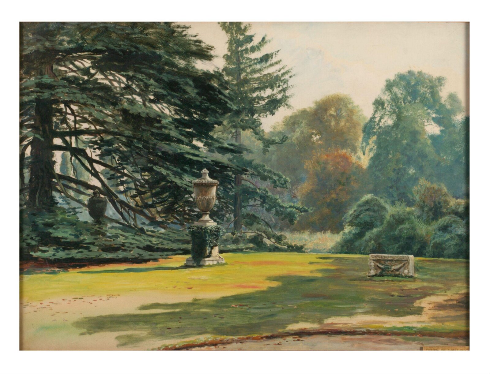 Study of Cedars at Chiswick House, Frederick William Hayes, late 19th century
