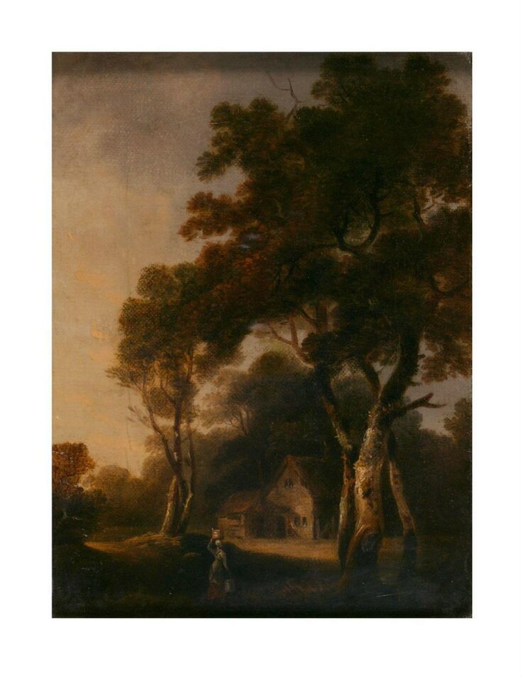 Landscape with Cottage and Milkmaid in the Foreground top image