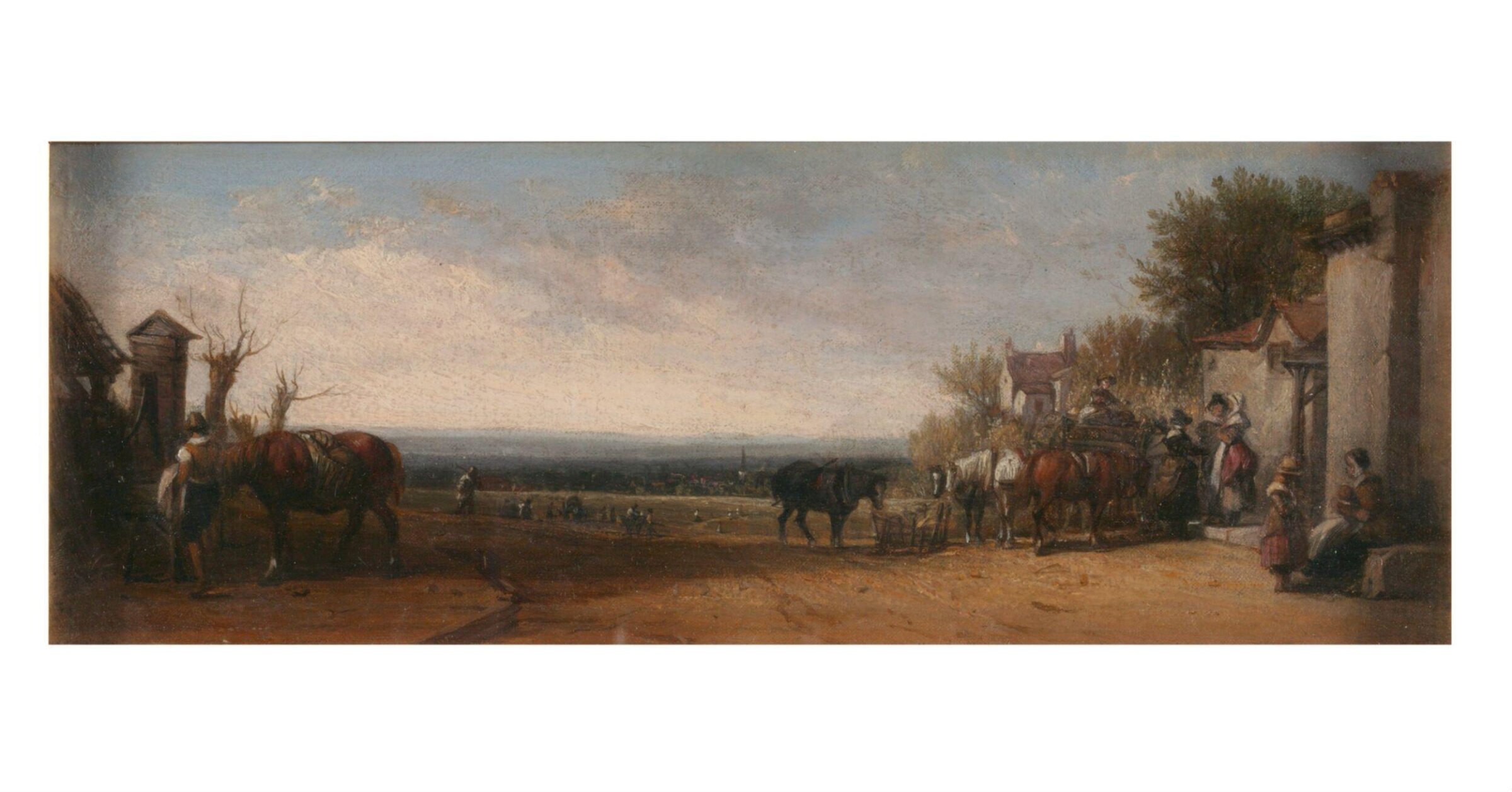 An Inn Door near Gravesend, Augustus Wall Callcott, 1830-1835