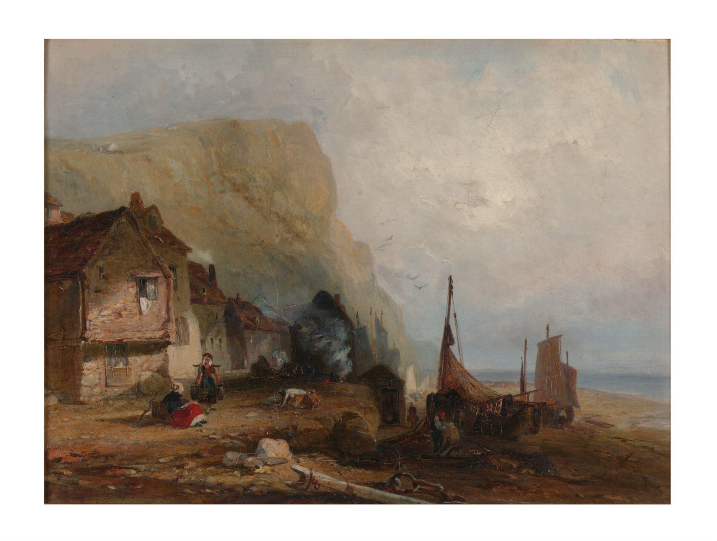 The East Cliff, Hastings, Robert Brandard, 1834