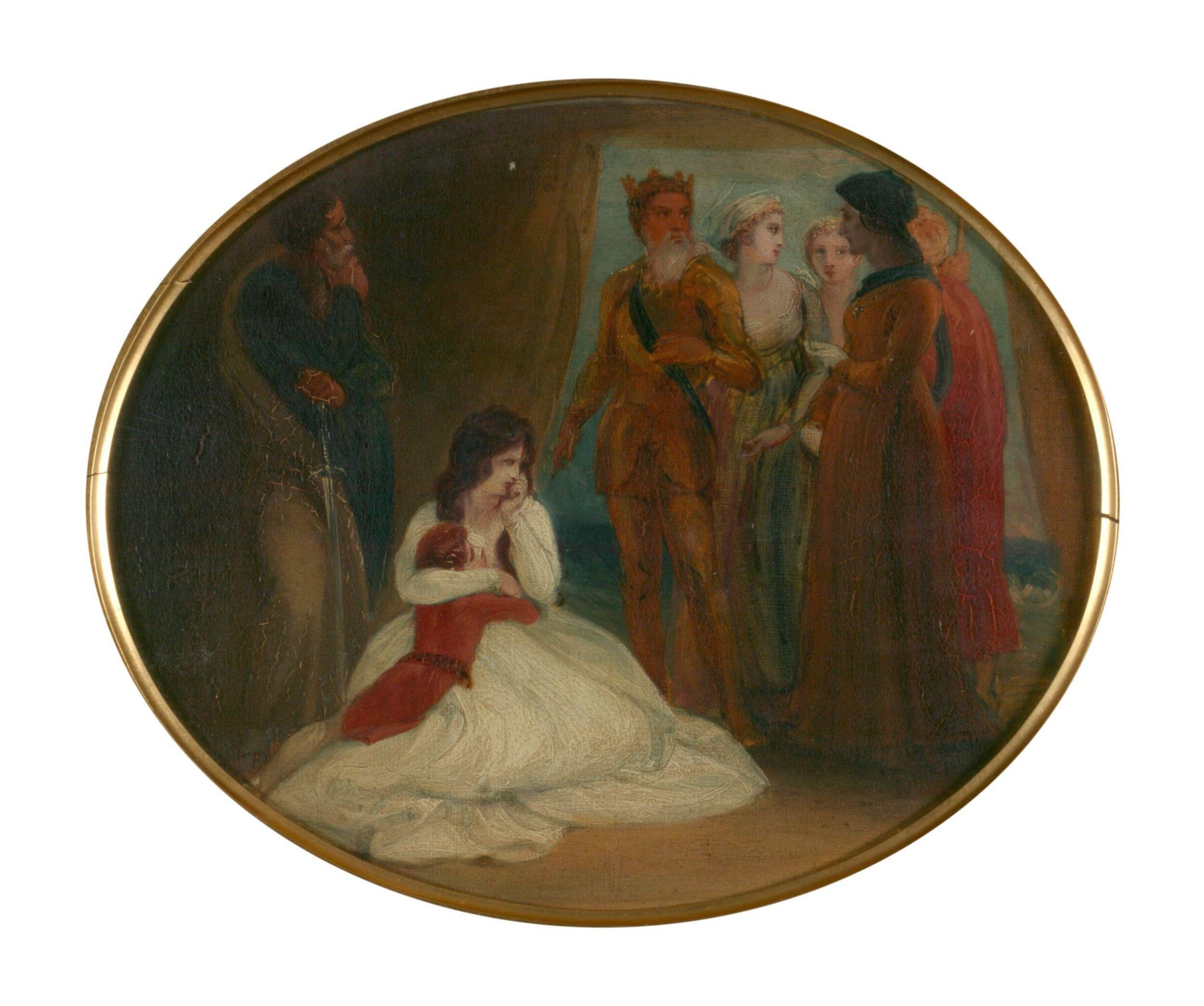 Constance and Arthur (Shakespeare, 'King John', Act III, Scene 1), Томас Стотард, ок. конца XVIII — начало XIX века