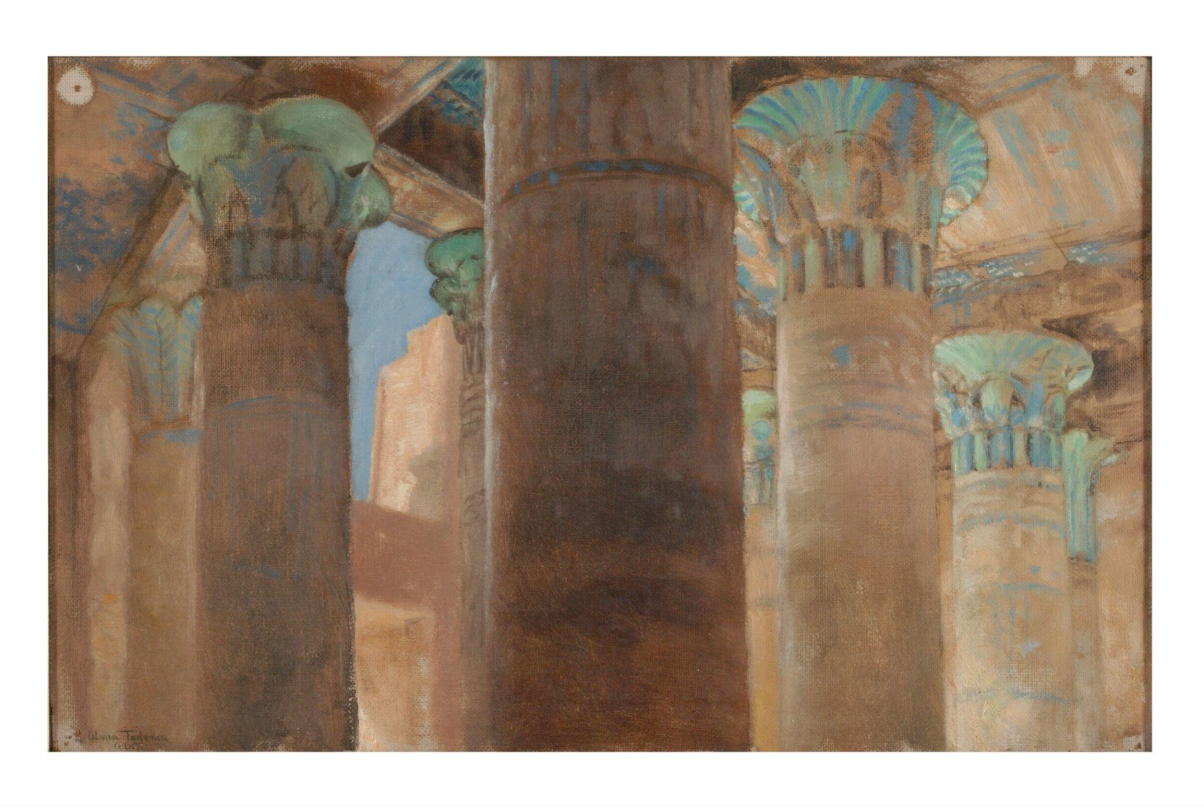 Study of Columns at Philae, Lawrence Alma-Tadema, second half 19th century-1912