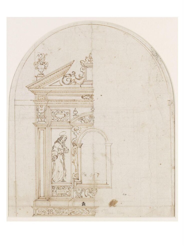 Design for the Left Half of a Carved Altar top image