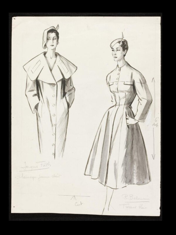 Fashion Drawing | Pierre Balmain | Jacques Fath | Fromenti, Marcel | V&A  Explore The Collections