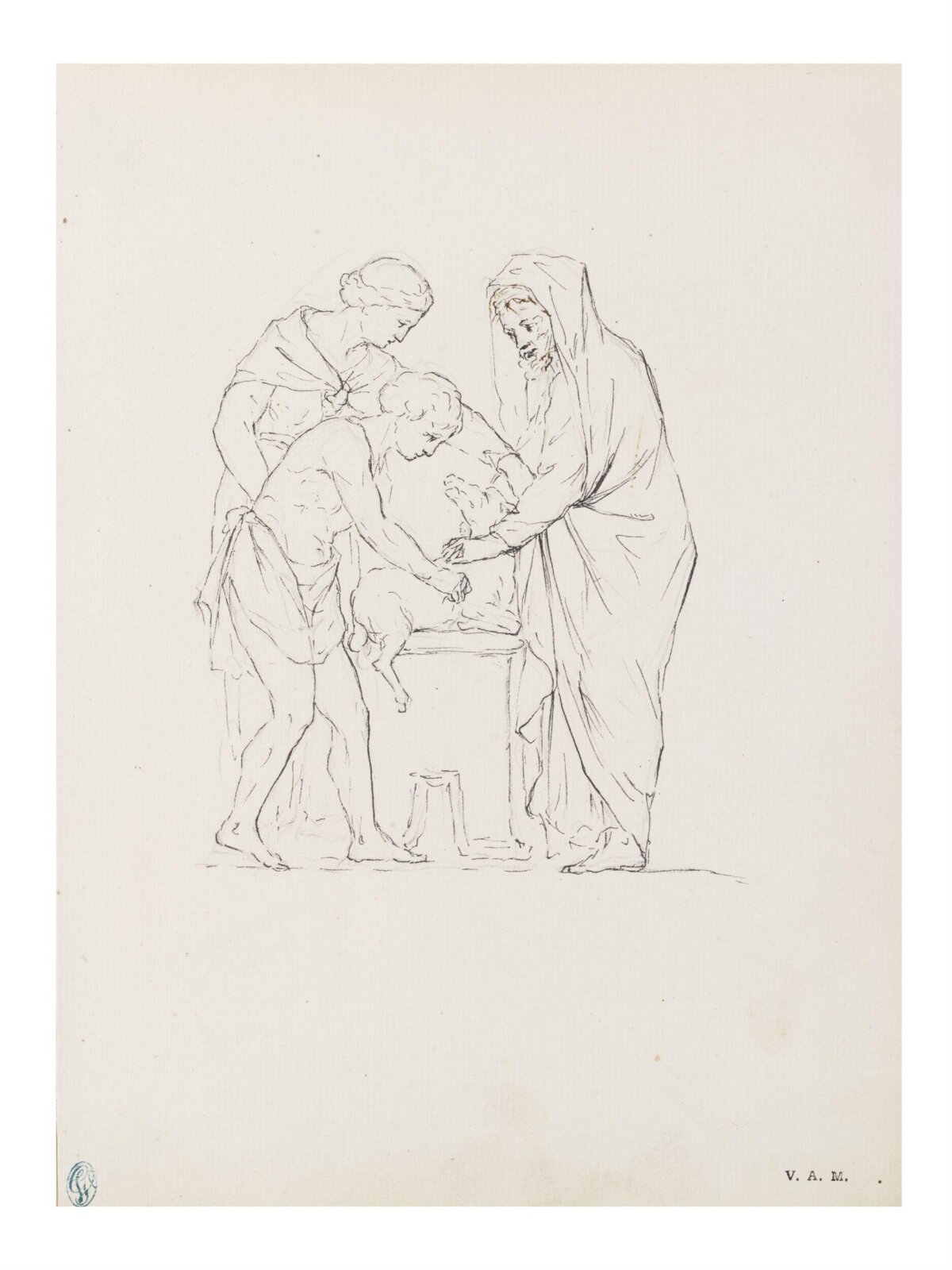Drawing, Angelica Kauffman, 1762-1766