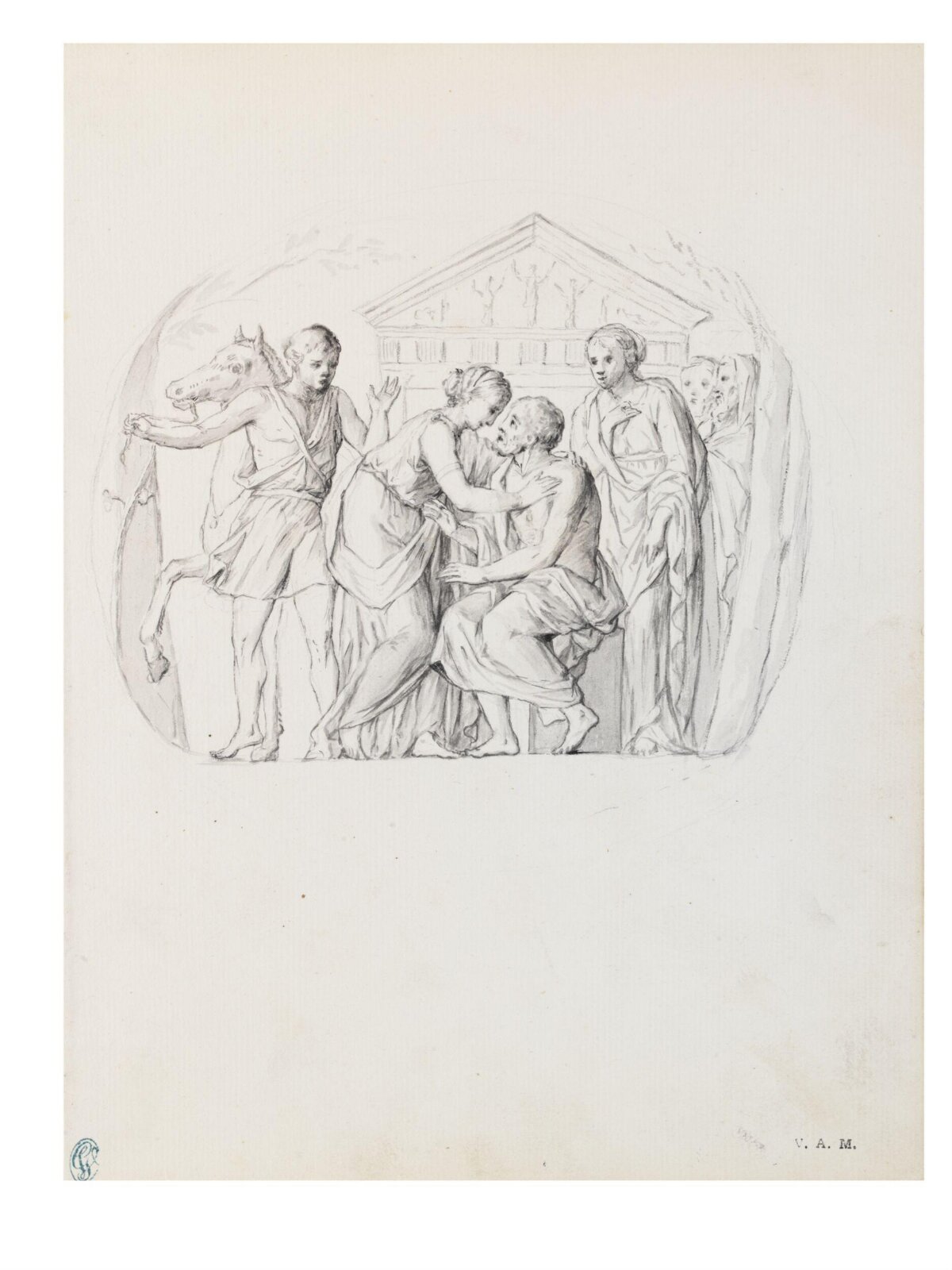 Drawing, Angelica Kauffman, 1762-1766