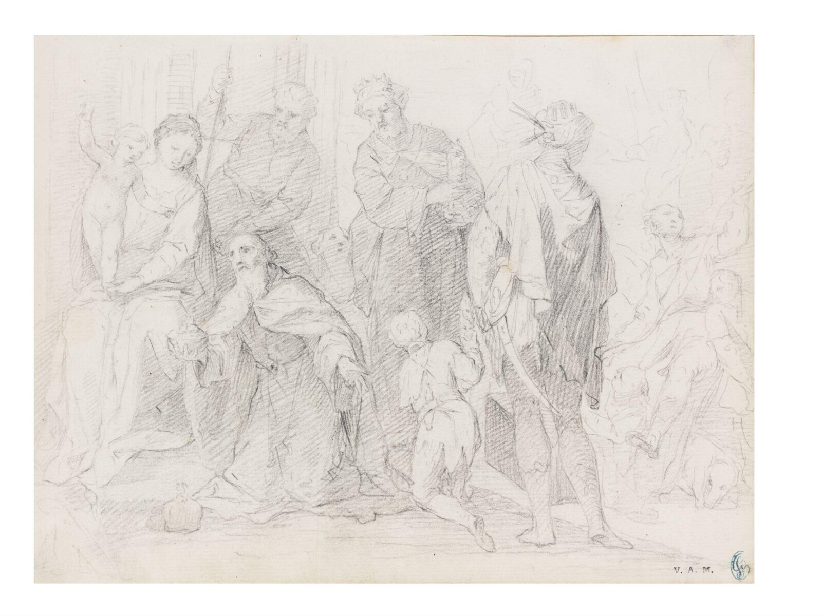 Drawing, Angelica Kauffman, 1762-1766