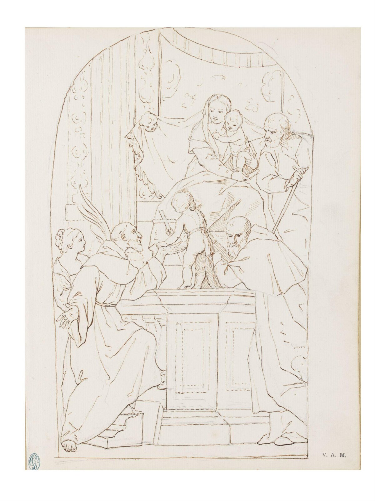 Drawing, Angelica Kauffman, 1762-1766