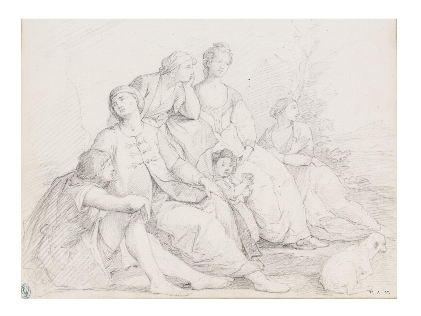 Drawing, Angelica Kauffman, 1762-1766
