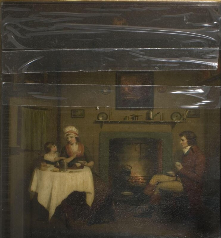 Cottage Interior, formerly by follower of George Morland