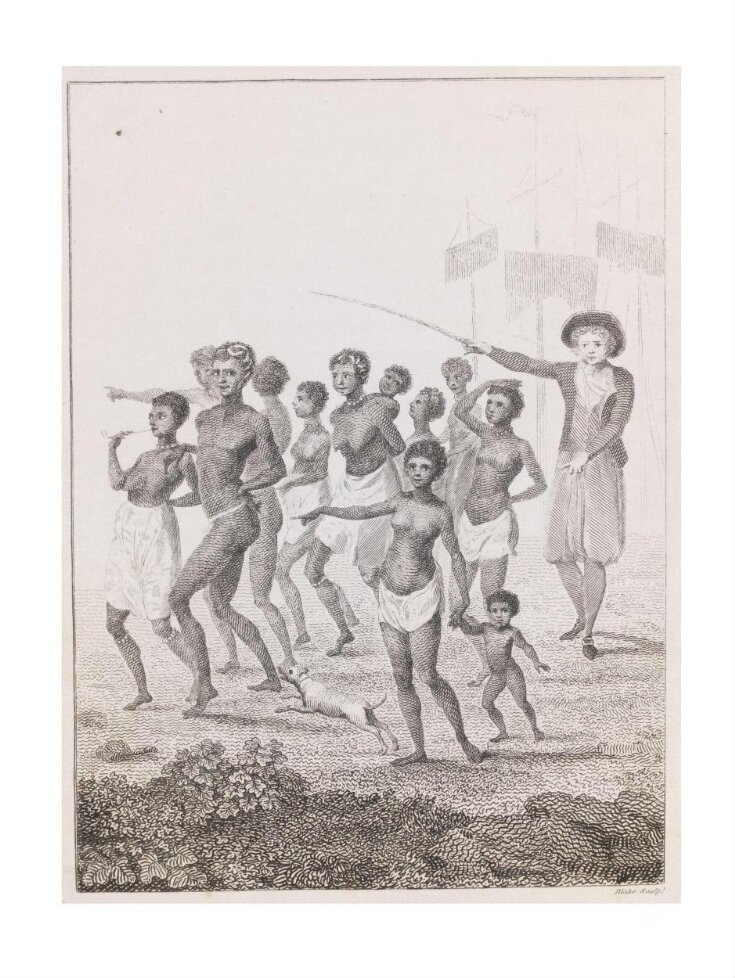Group of Negroes, as imported to be sold for slaves top image