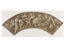 An Arched Design with Putti and Neptune for a Decorative Border thumbnail 1