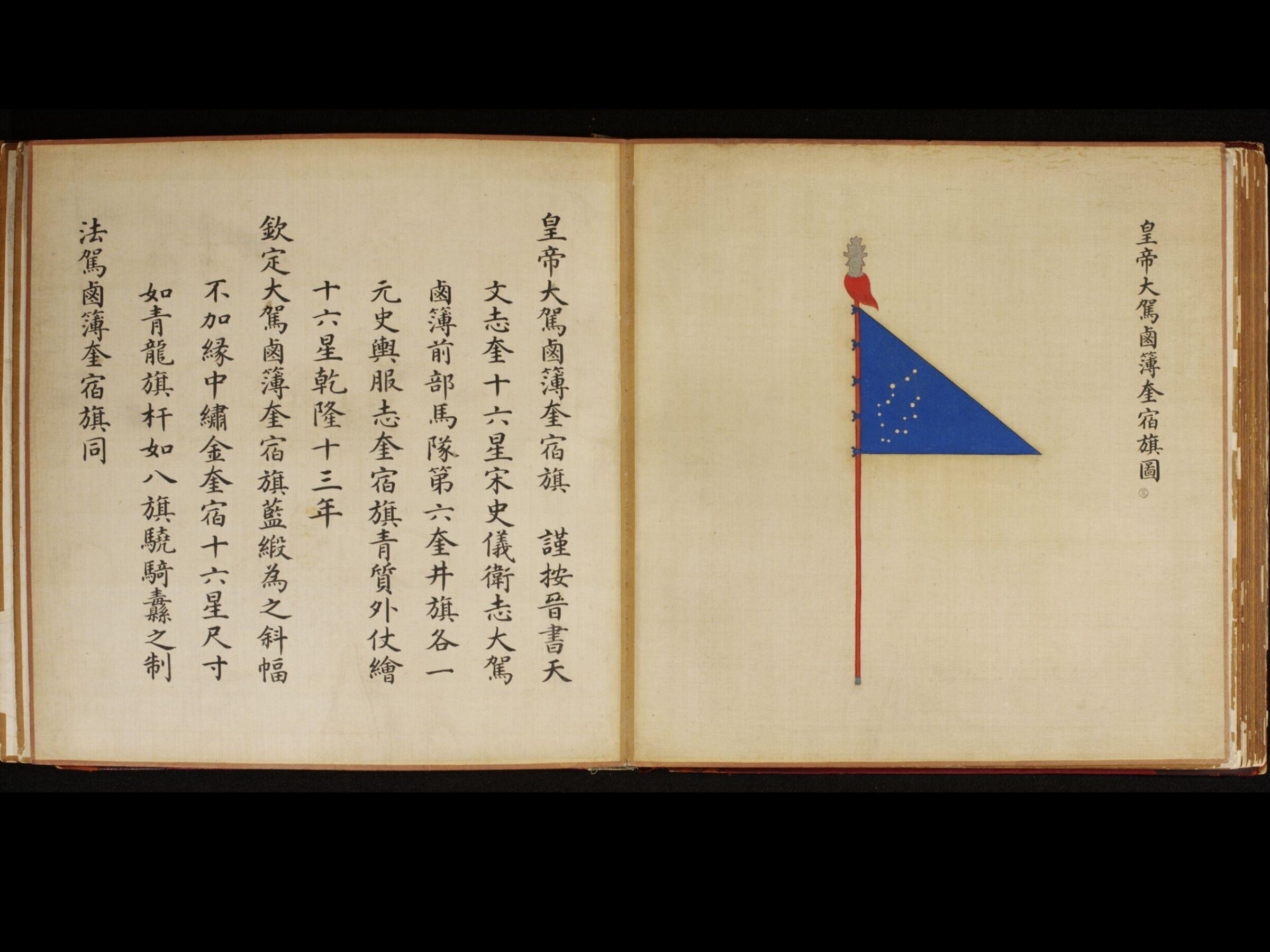 The Wolf Constellation Flag Which Accompanies the Escort of the Emperor’s Great Chariot, Leng Jian, 1736-1795