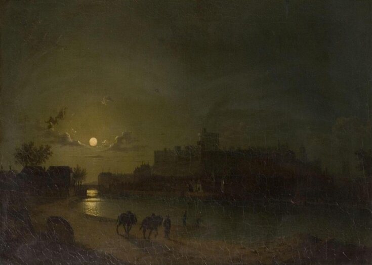 Windsor Castle and town by moonlight top image