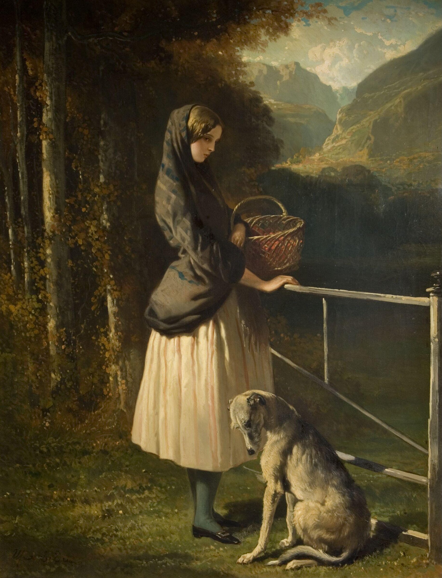 A Scottish girl, Alfred Dedreux, 1845-1850
