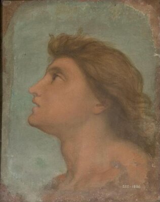 Head of a youth in profile, George Frederick Watts, 1845