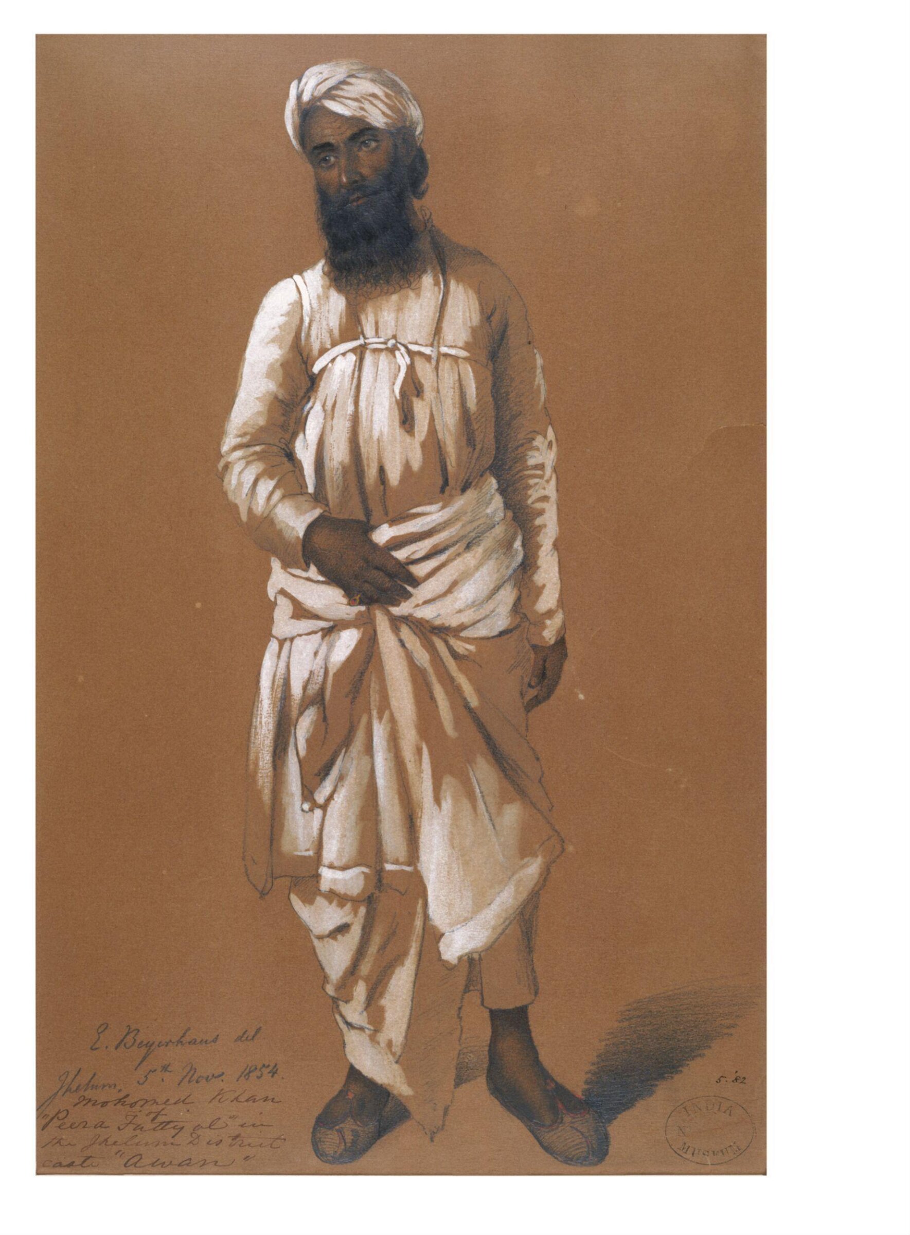 Muhammad Khan of <i>Peera Fattyal</i>, E. Beyerhaus, 05/11/1854
