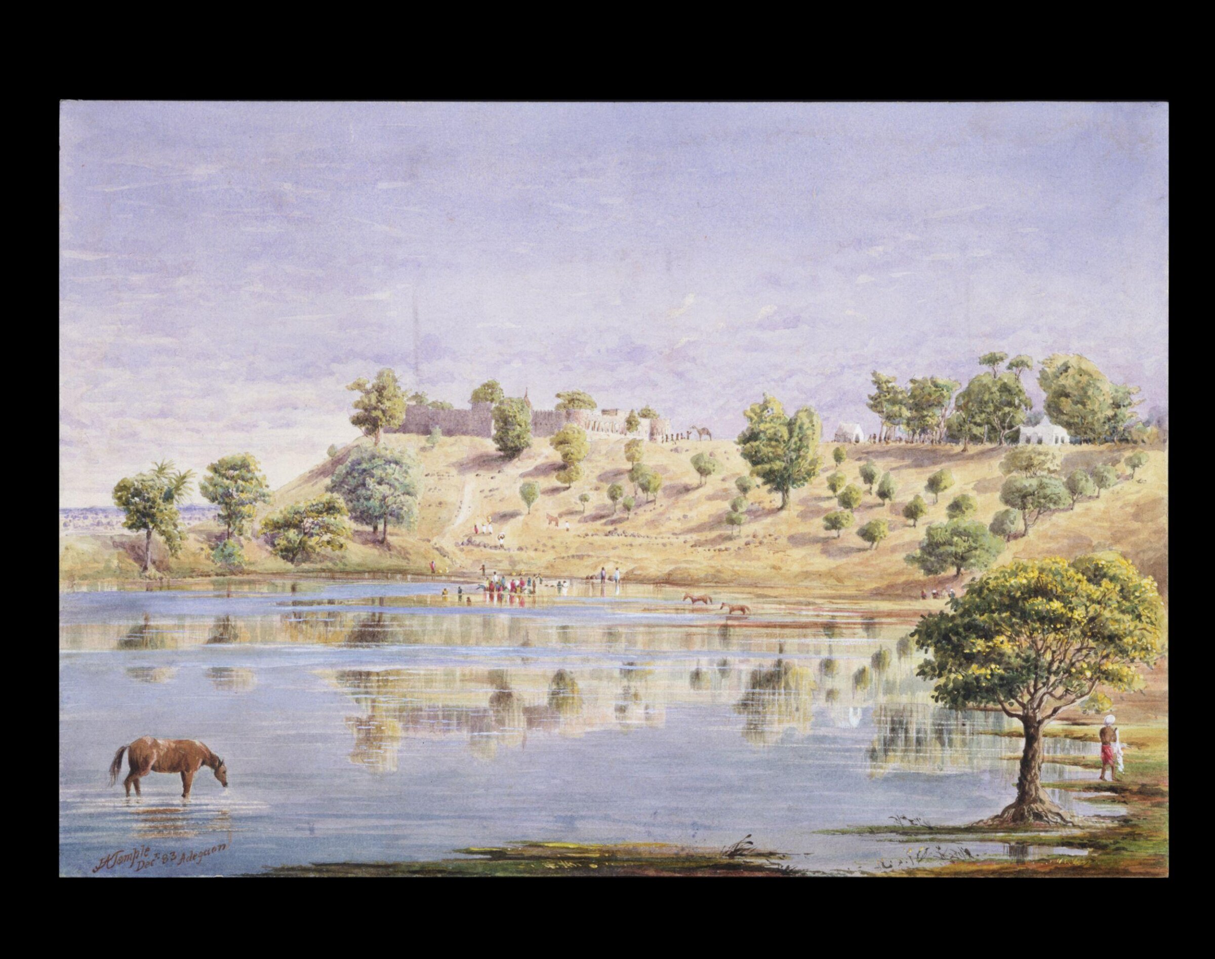 View at Adegaon, Seoni District, Madhya Pradesh, John Alexander Temple, December 1883