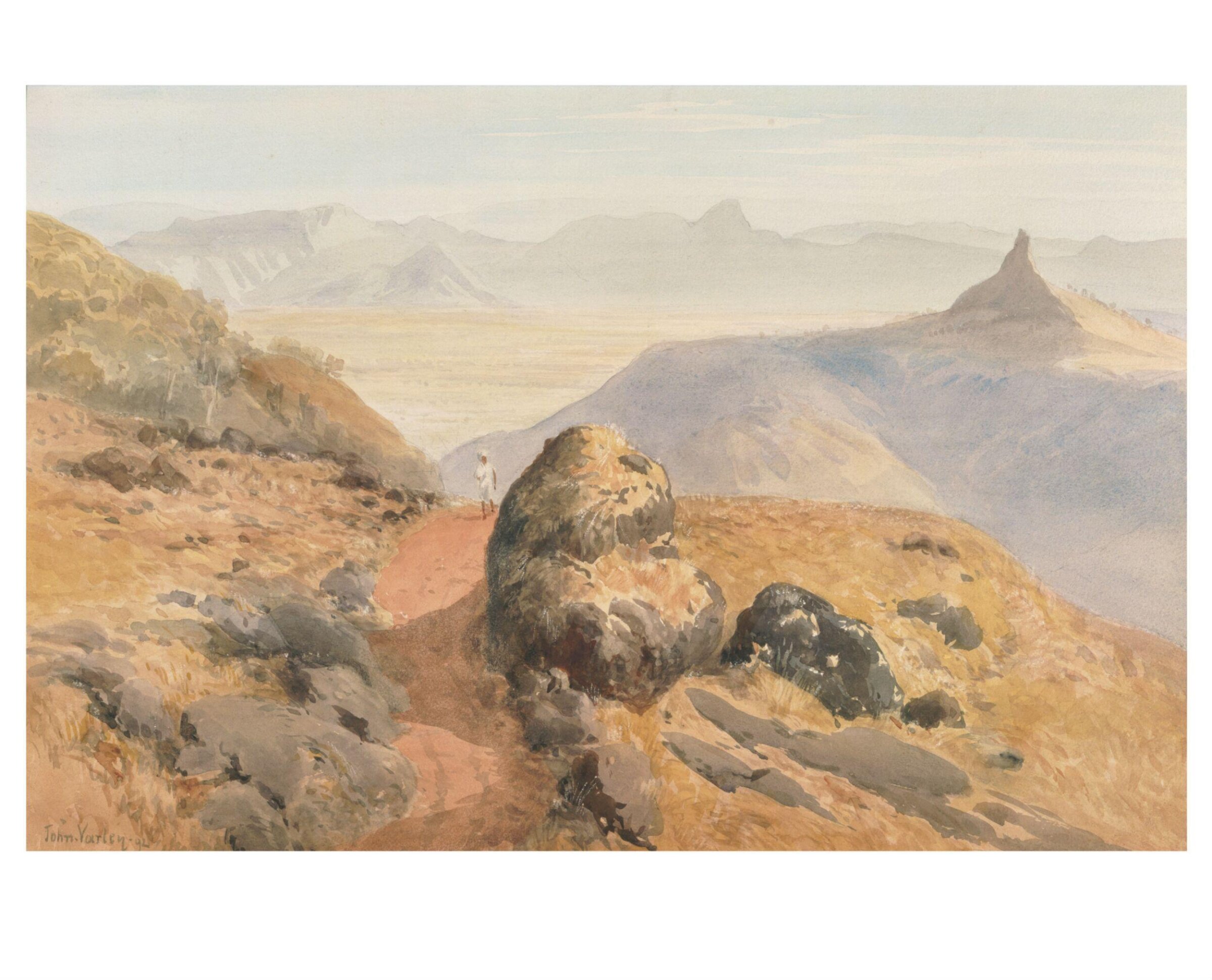 View of the ghats from Matheran, John Varley the Younger, 1892