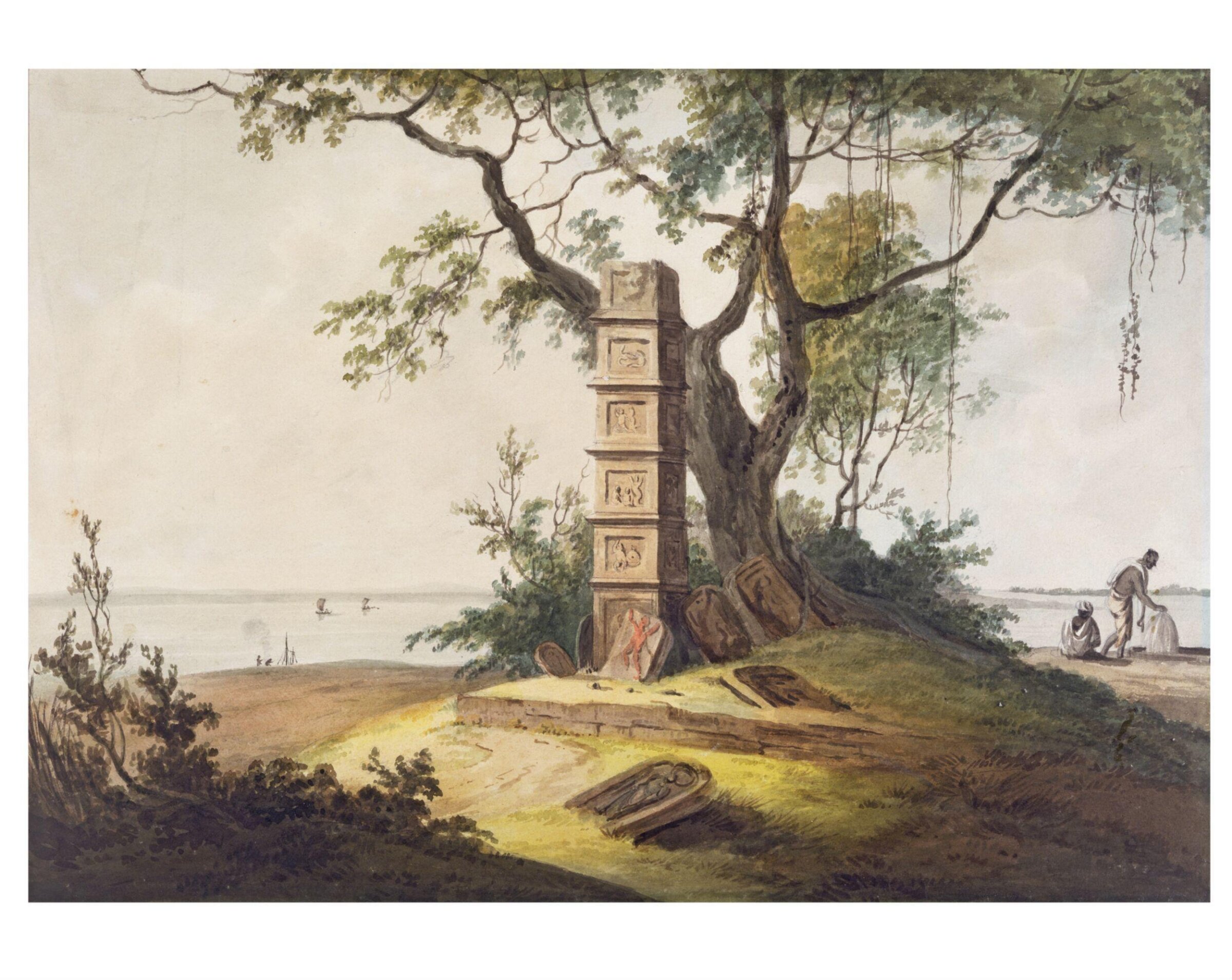 Hindu Temple, Duabe near Manpore, William Orme, ca. 1801-1805