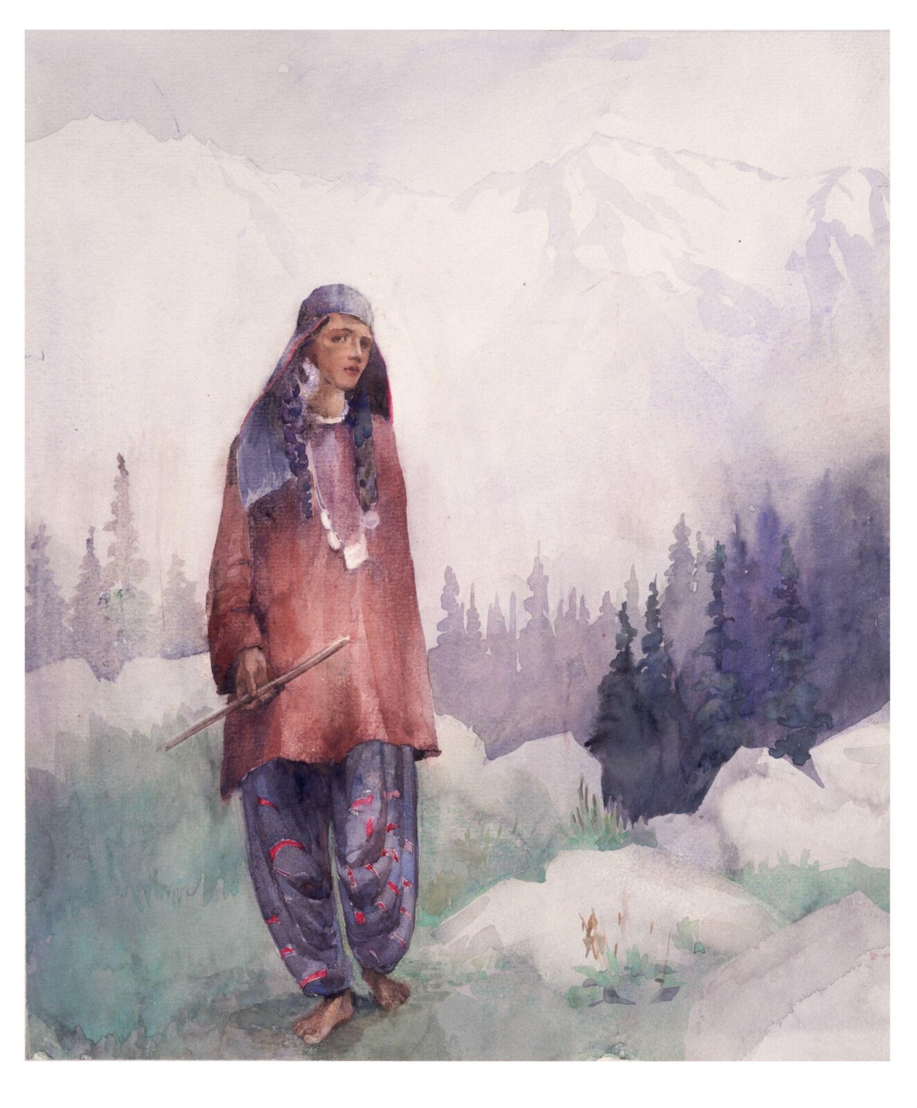 A Shepherdess, Helen R. Pirie, ca.1900